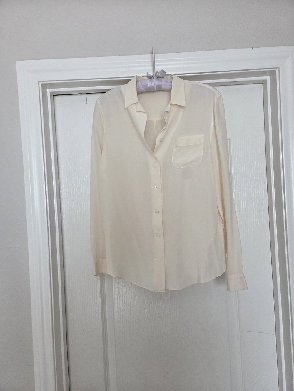 Vintage Cream Silk PRADA Blouse Size 44